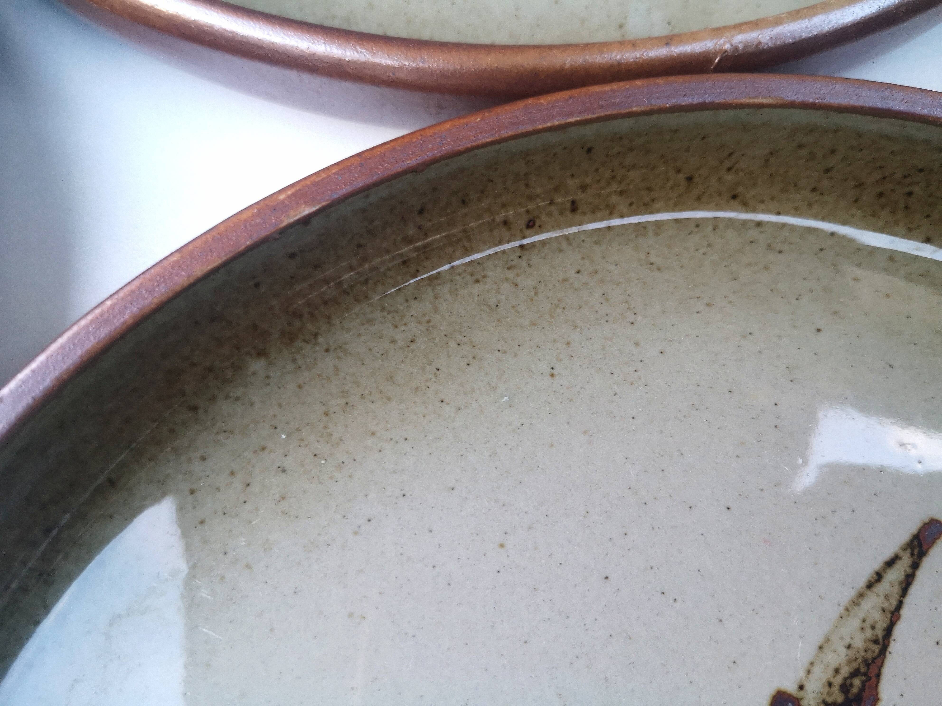 Vintage stoneware plates