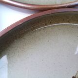 Assiettes vintages en grès