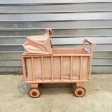 Vintage wooden doll's pram