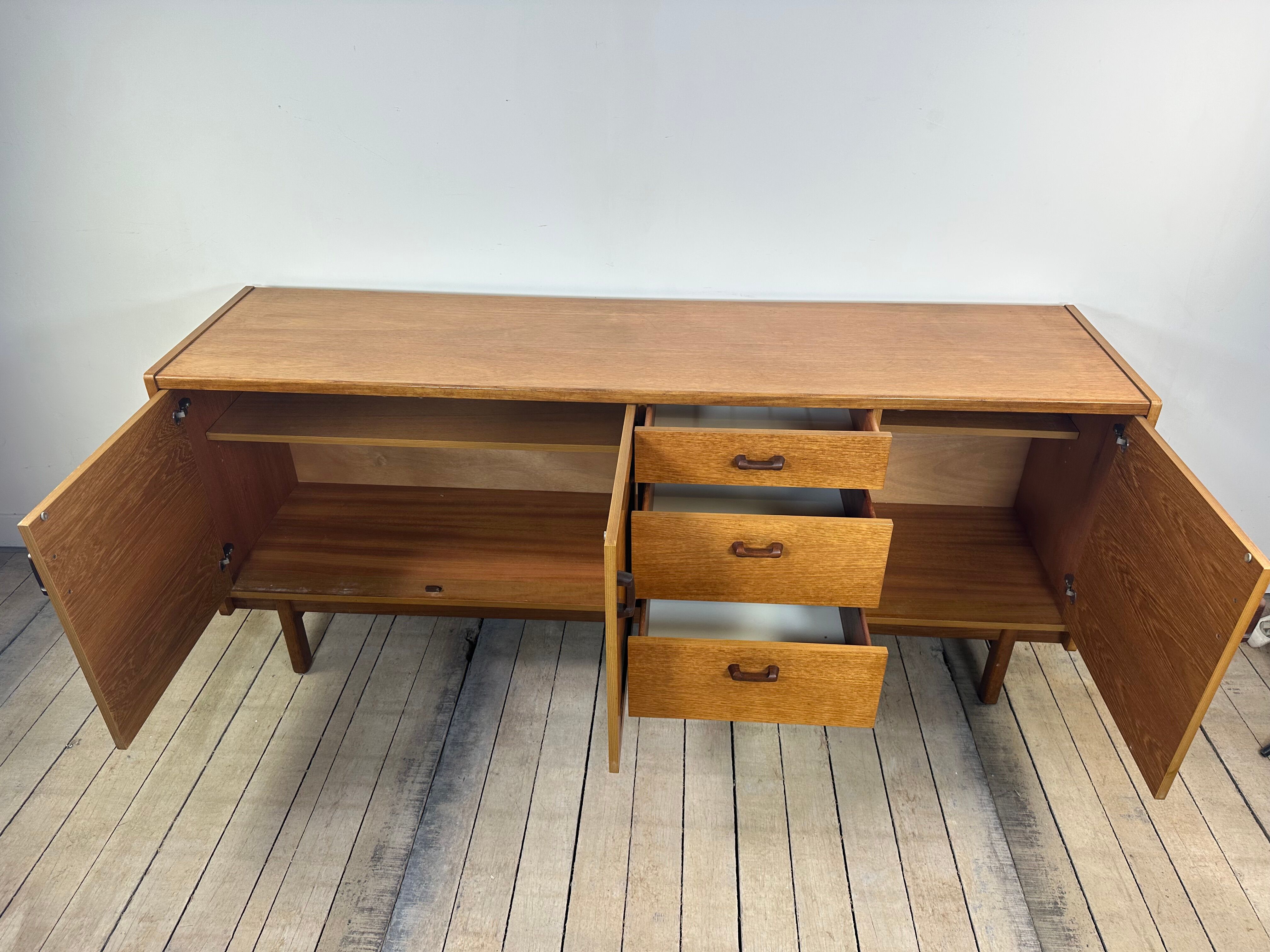 Vintage Scandinavian teak sideboard 1970s