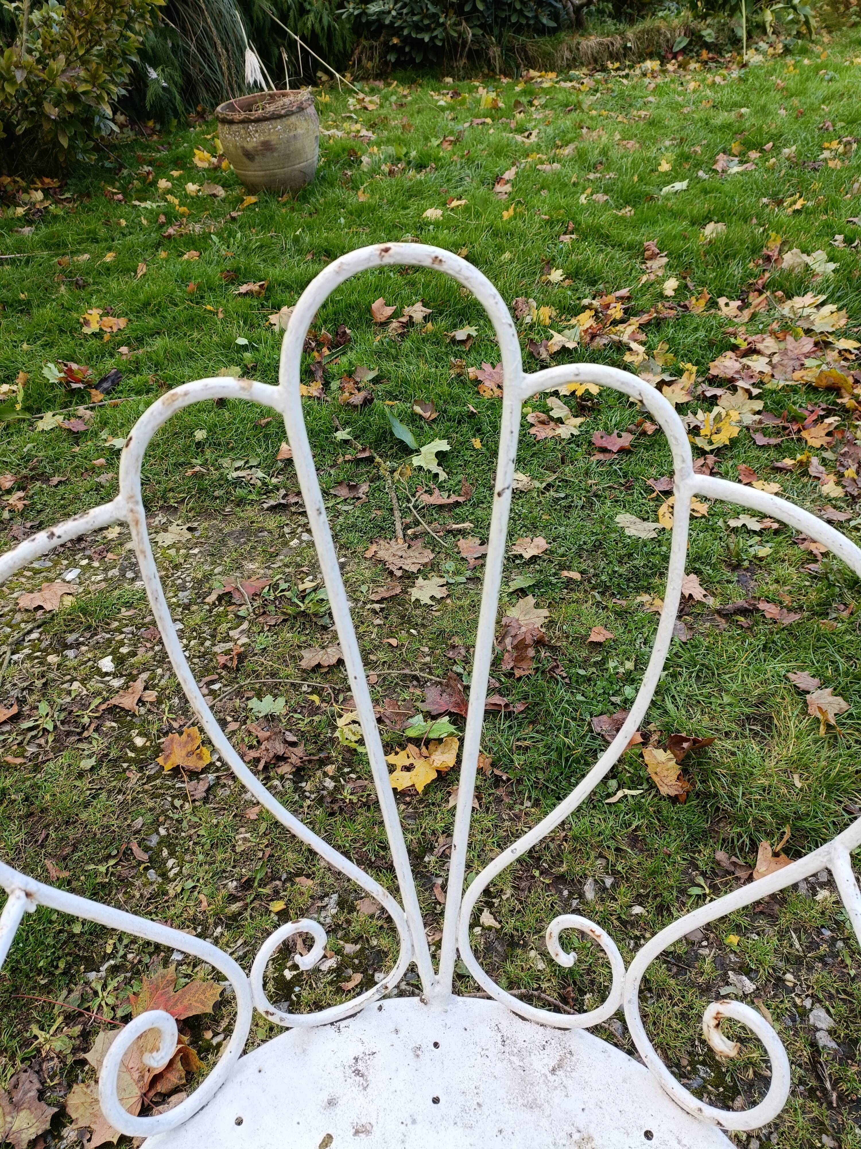 Paire de fauteuils de jardin anciens fer plein métal
