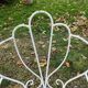 Paire de fauteuils de jardin anciens fer plein métal
