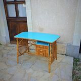 Vintage rattan desk