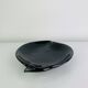 Black ceramic catchall, organic shape, vintage.