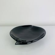Vide poche céramique noire forme orgnanique, vintage