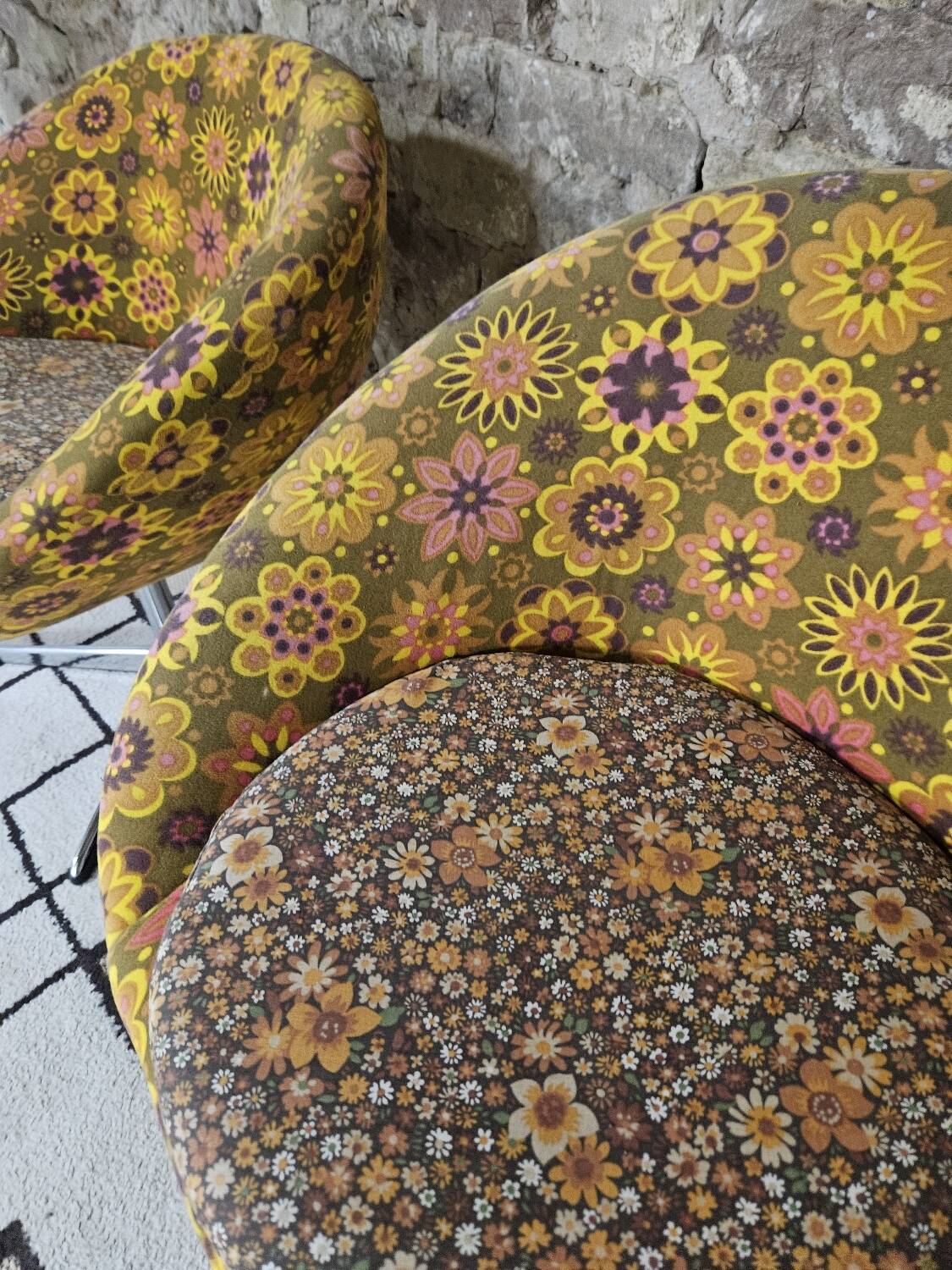 Pair of polystyrene cocktail shells 1970s