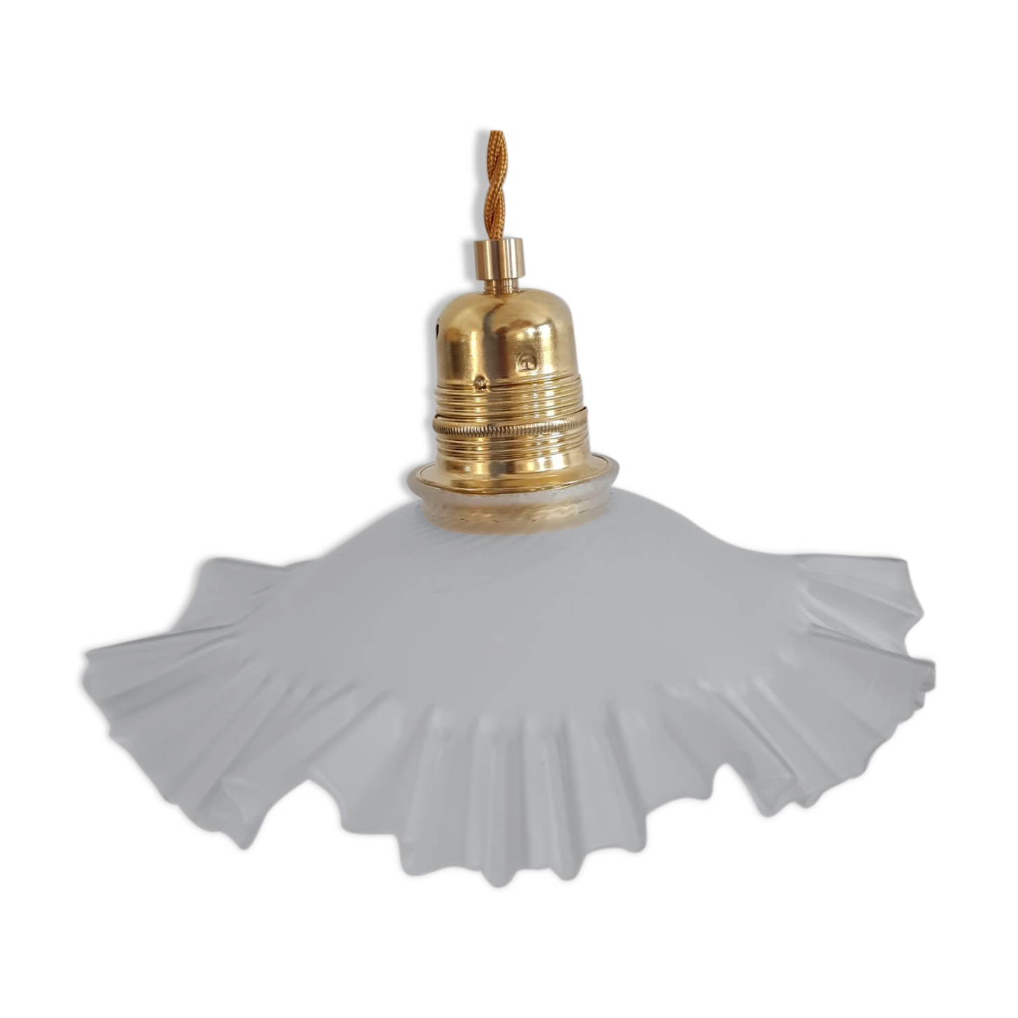 Polished glass hanging