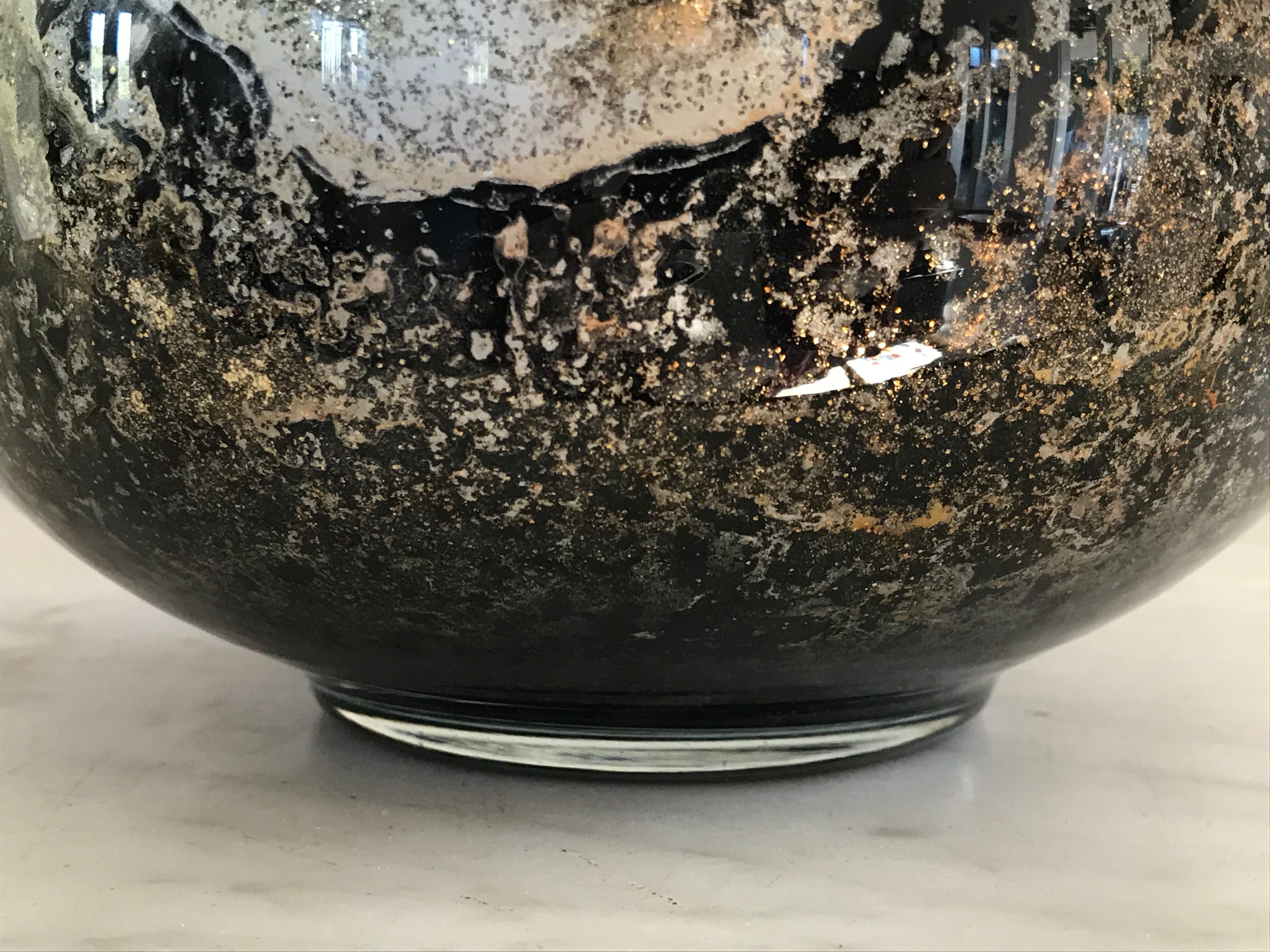 80s glazing glass ball lamp foot