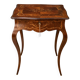 work table from the Napoleonic III era with marquetry of scrolls and patterns