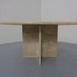 Italian Travertine Coffee Table, 1970s