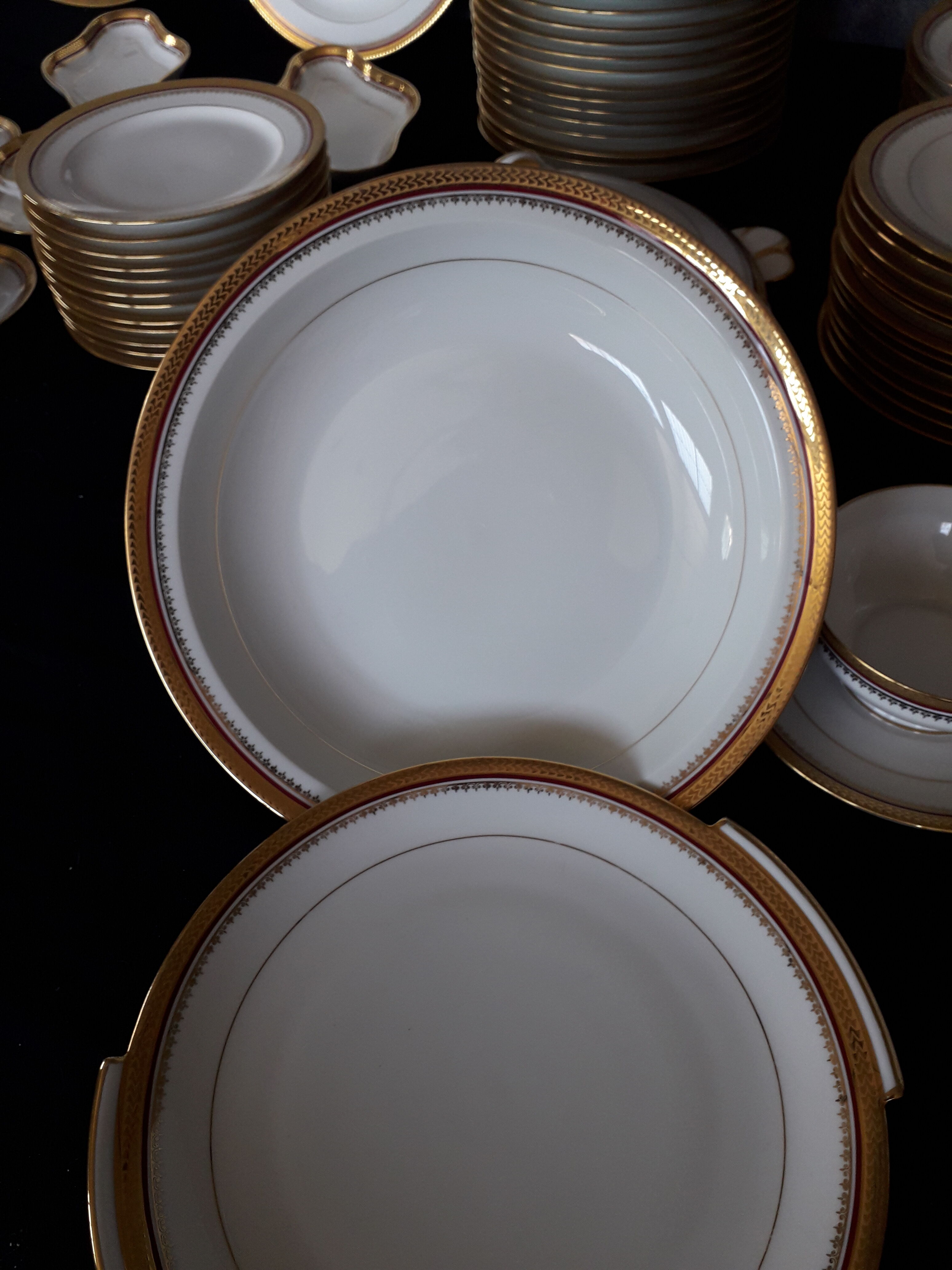 Limoges table service of 77 pieces of RS brand of the twentieth century