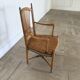 Series of six painted wooden Provencal chairs