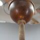 Large Wooden Art Deco Chandelier, 1930s
