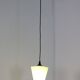 Lampe suspendue en verre vert