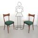 Pair of Green Side Chairs attributed to Ico Parisi for Ariberto Colombo