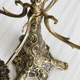 5-arm brass candlestick
