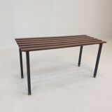Bench in Teak with Brass Feet, Italy, 1950s
