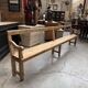 Pair of benches with backs from the early 20th century.
