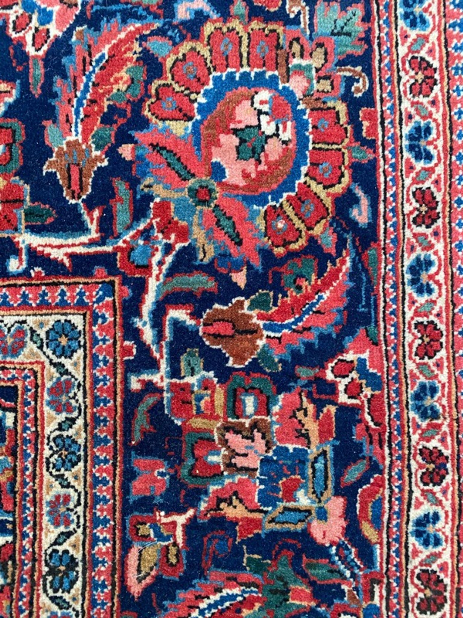 Tapis ancien Kashan Iran 135X198 CM
