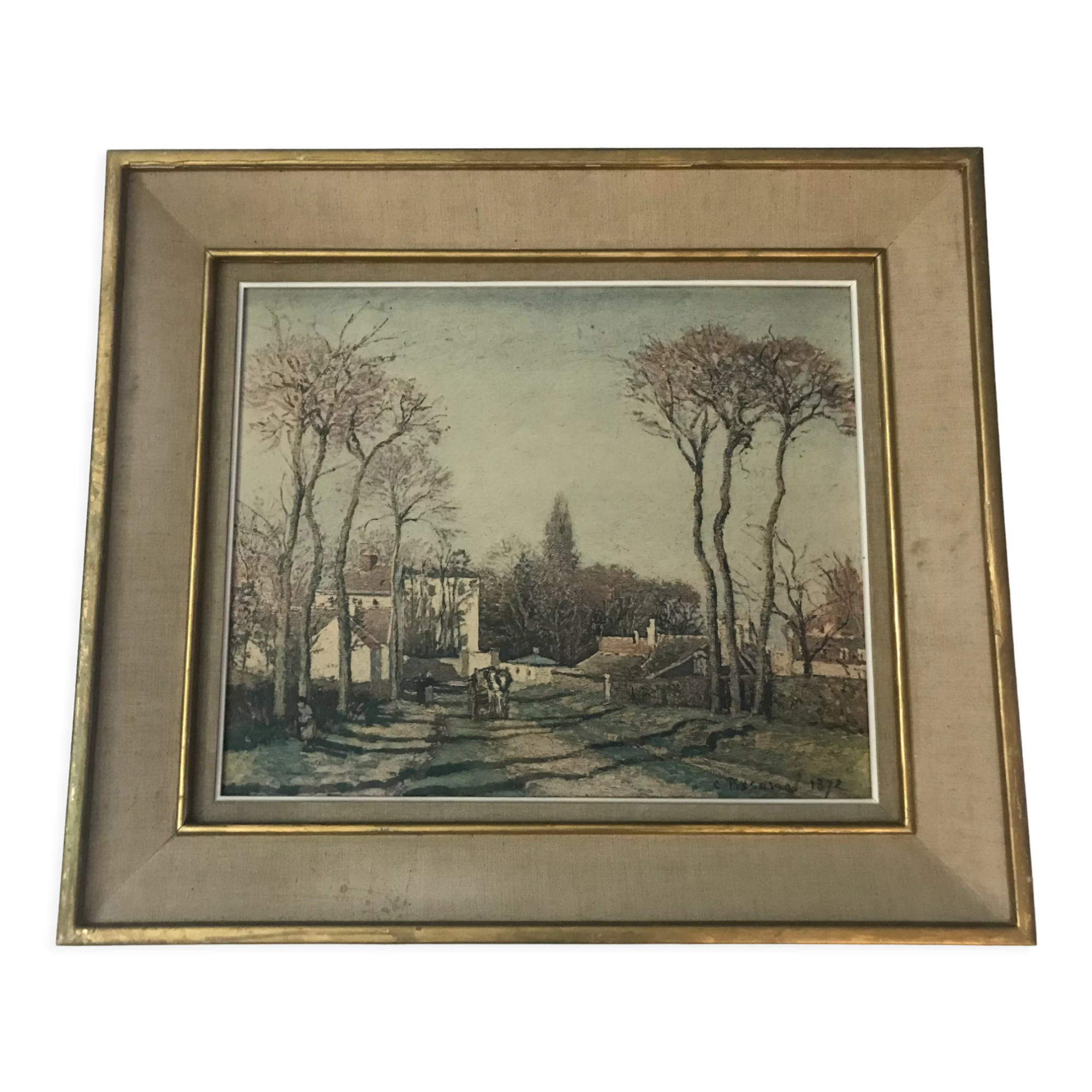 Painting landscape reproduction by Pissarro