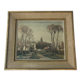 Painting landscape reproduction by Pissarro