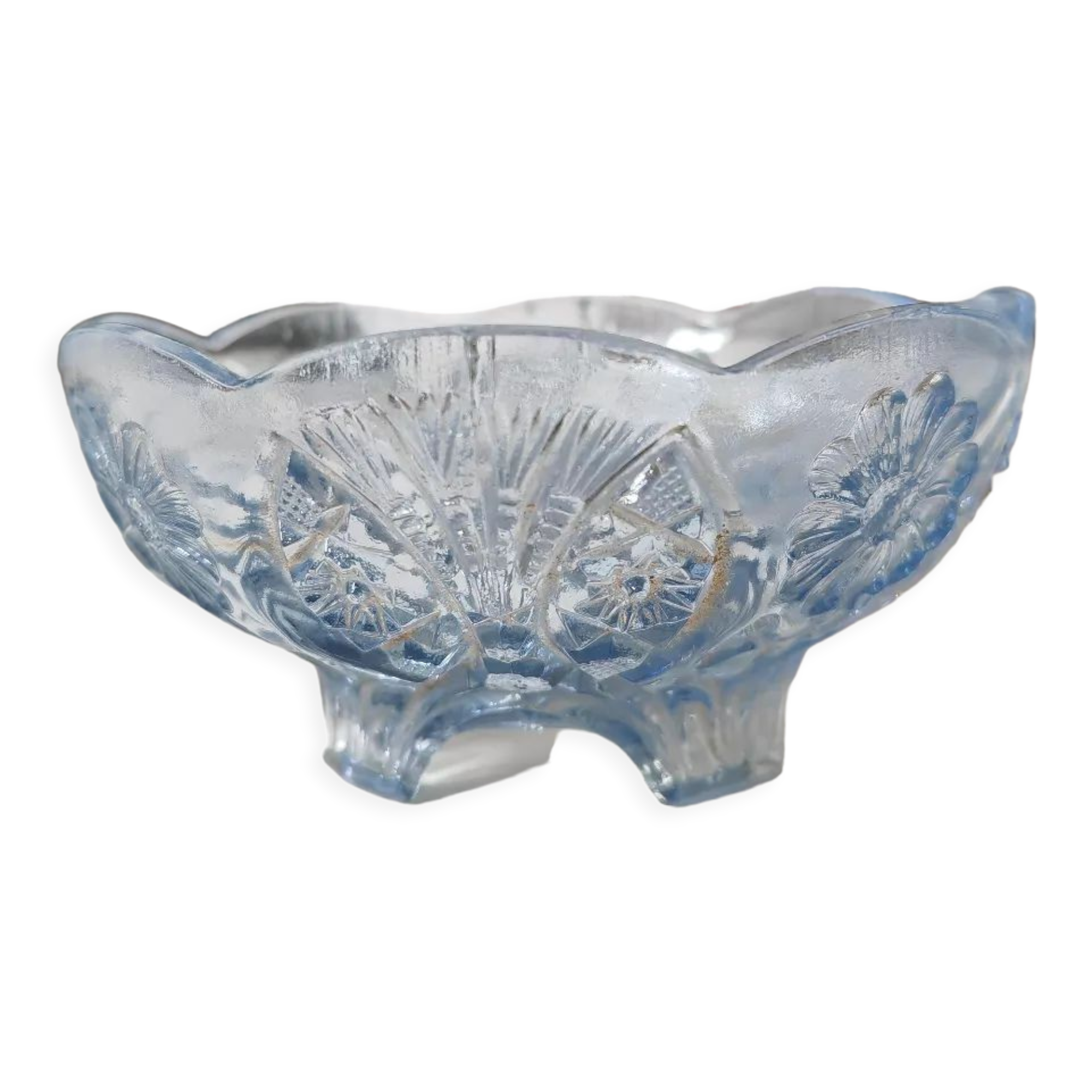 Old blue bowl