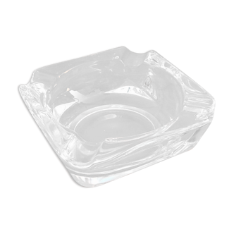 1970s ashtray transparent glass