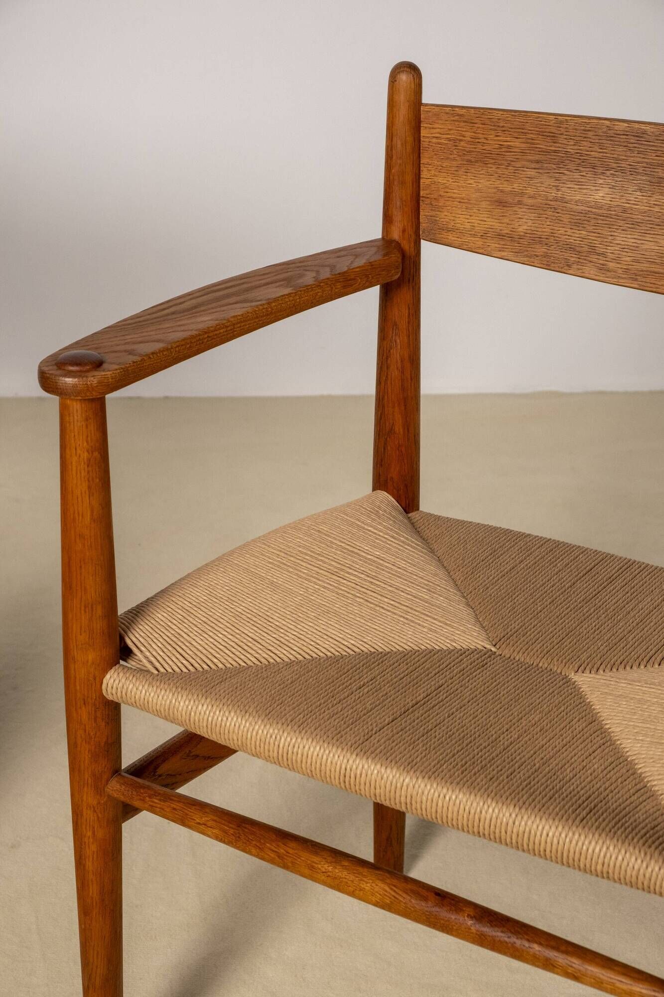 2x Hans J. Wegner CH37 in oiled oak, 1970s Denmark