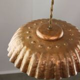 Mid-Century Italian Copper and Opaline Pendant Lamp