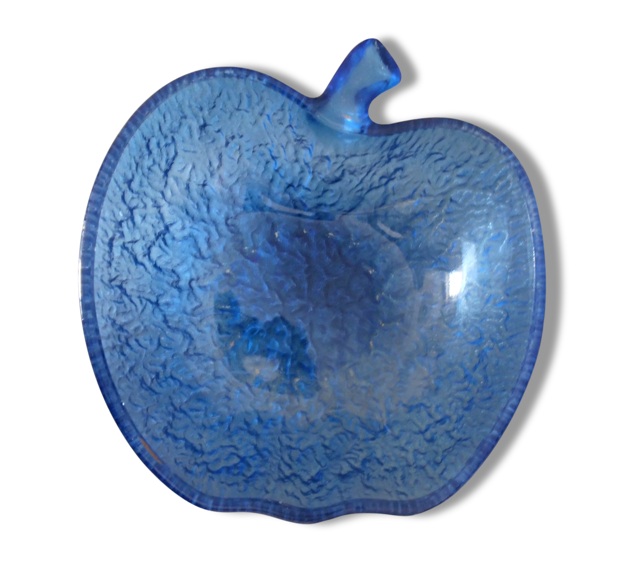 Blue vintage Apple Bowl