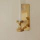 Pair of swedish brass sconces by gusum 1991