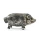 Figurative salt shaker, silver-plated brass, Germany, 19th century