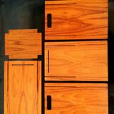 Scandinavian office trash teak 1960