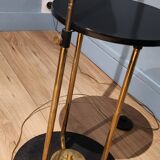 Black and brass floor lamp from the 50s