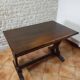 Dining table or library table known as "Monastery Table" or "Farm Table" in Neo-Gothic / Rustic style.