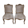 Paire de chaises louis xv, en bois doré