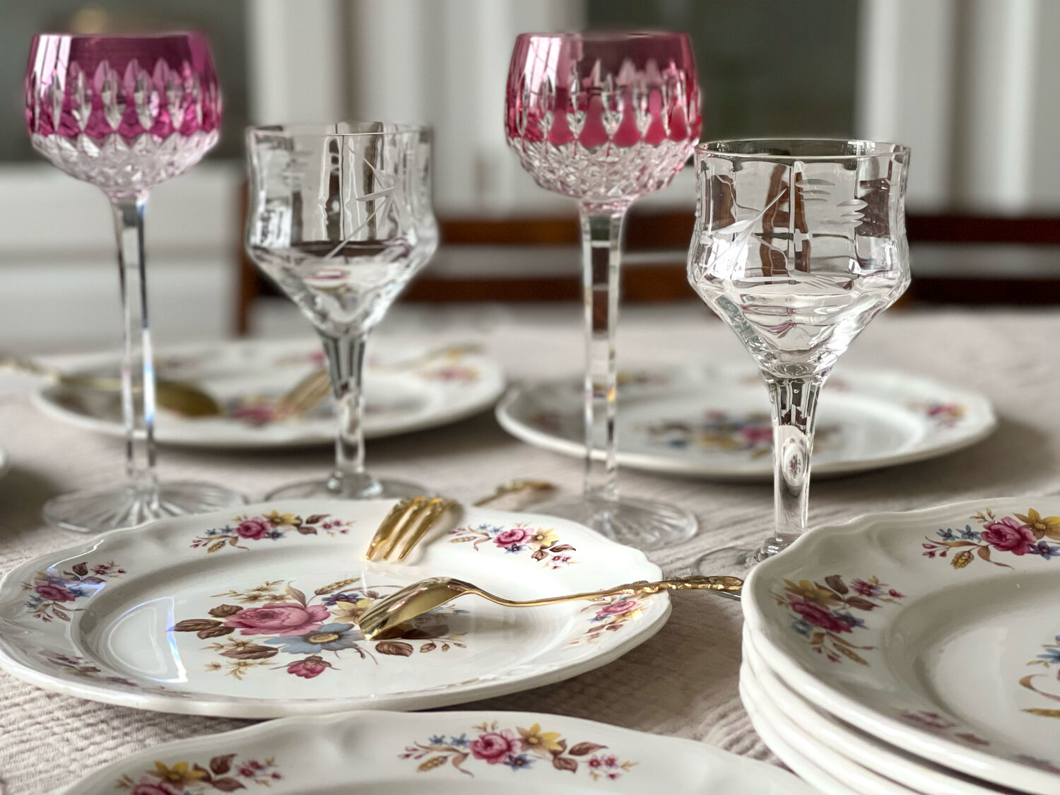 5 dessert plates Orchies Moulin des Loups