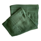Antique dyed damask tablecloth - 10:12 place settings - 220x155 cm - Cotton