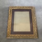 Old wooden frame and gilded stucco 50x60