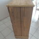 Vintage craft furniture on pitchpin wheels, 18 lockers.