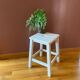 Vintage stool 1950/1960, rustic wooden stool, old workshop chair, kitchen, Shabby style.