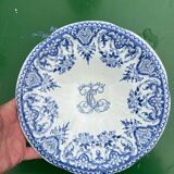 Gien - coupe sur piédouche monogramme