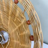 Vintage wicker pendant light