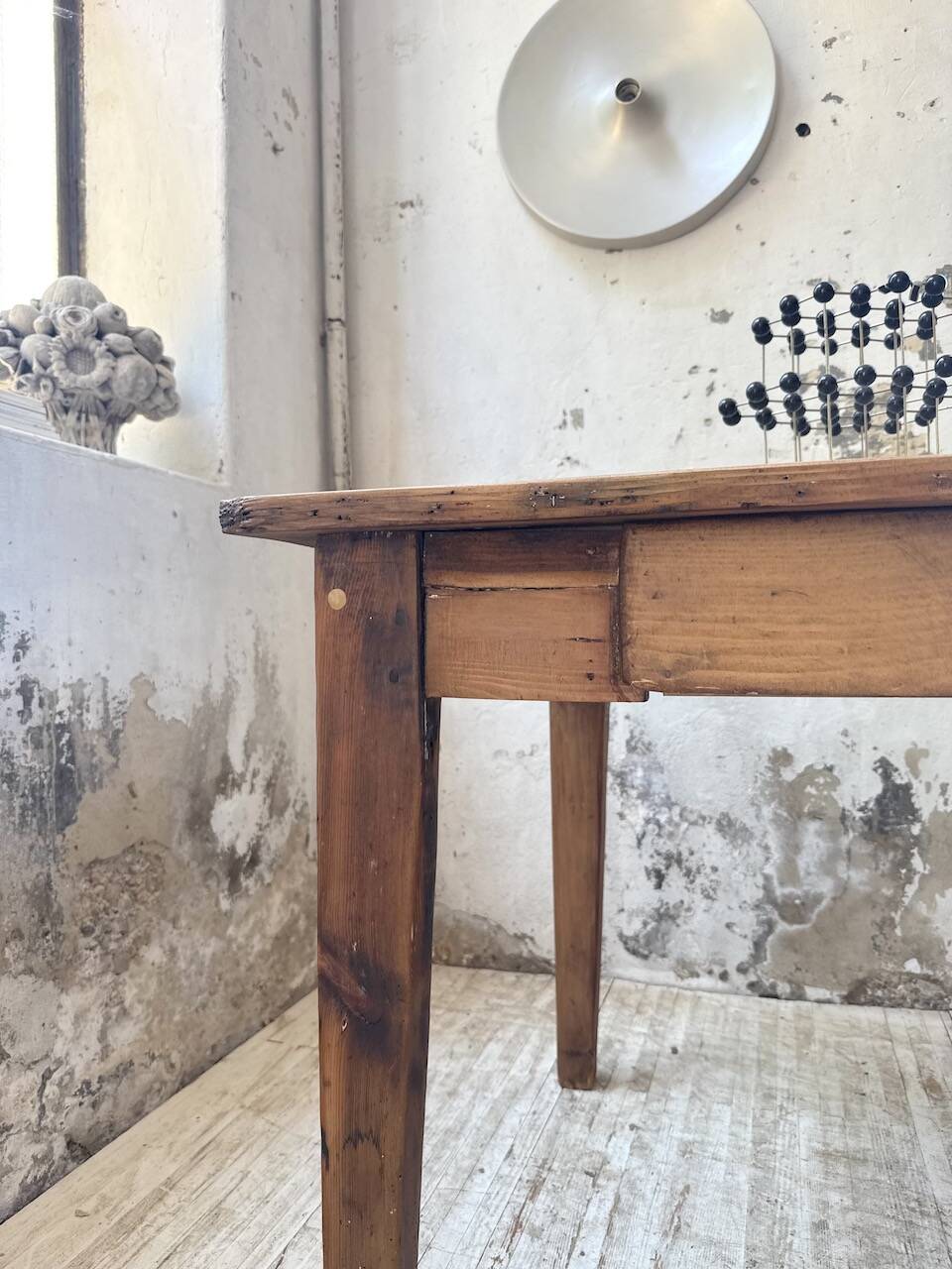 1950s pine farmhouse table 220cm