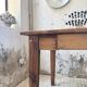 1950s pine farmhouse table 220cm