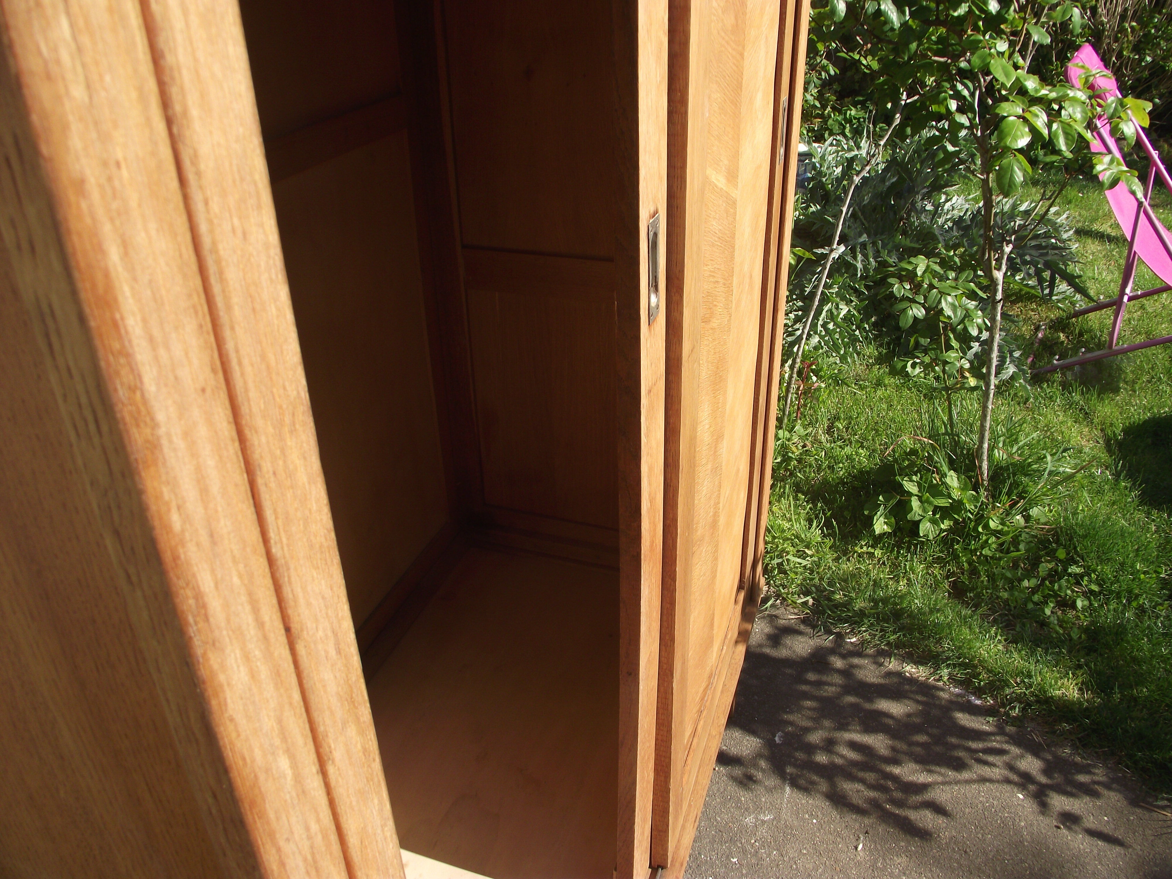 1950s oak dressing closet
