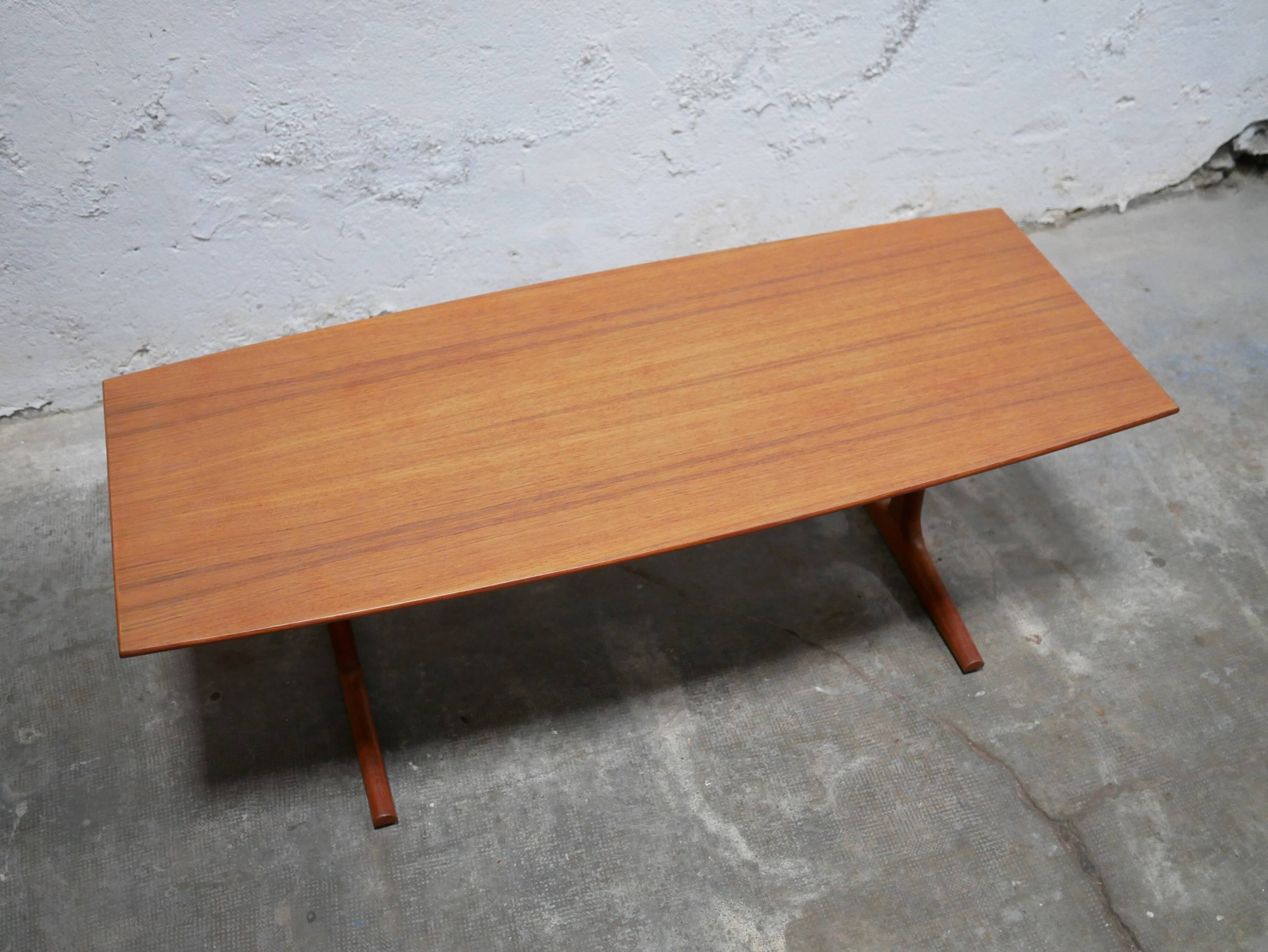 Vintage Scandinavian teak coffee table