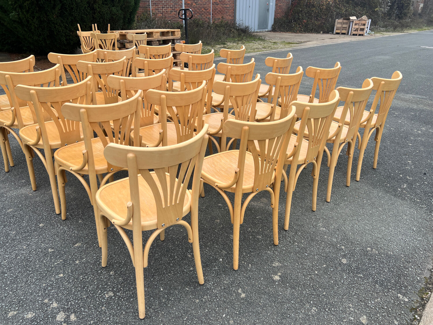 Set of 25 bistro chairs