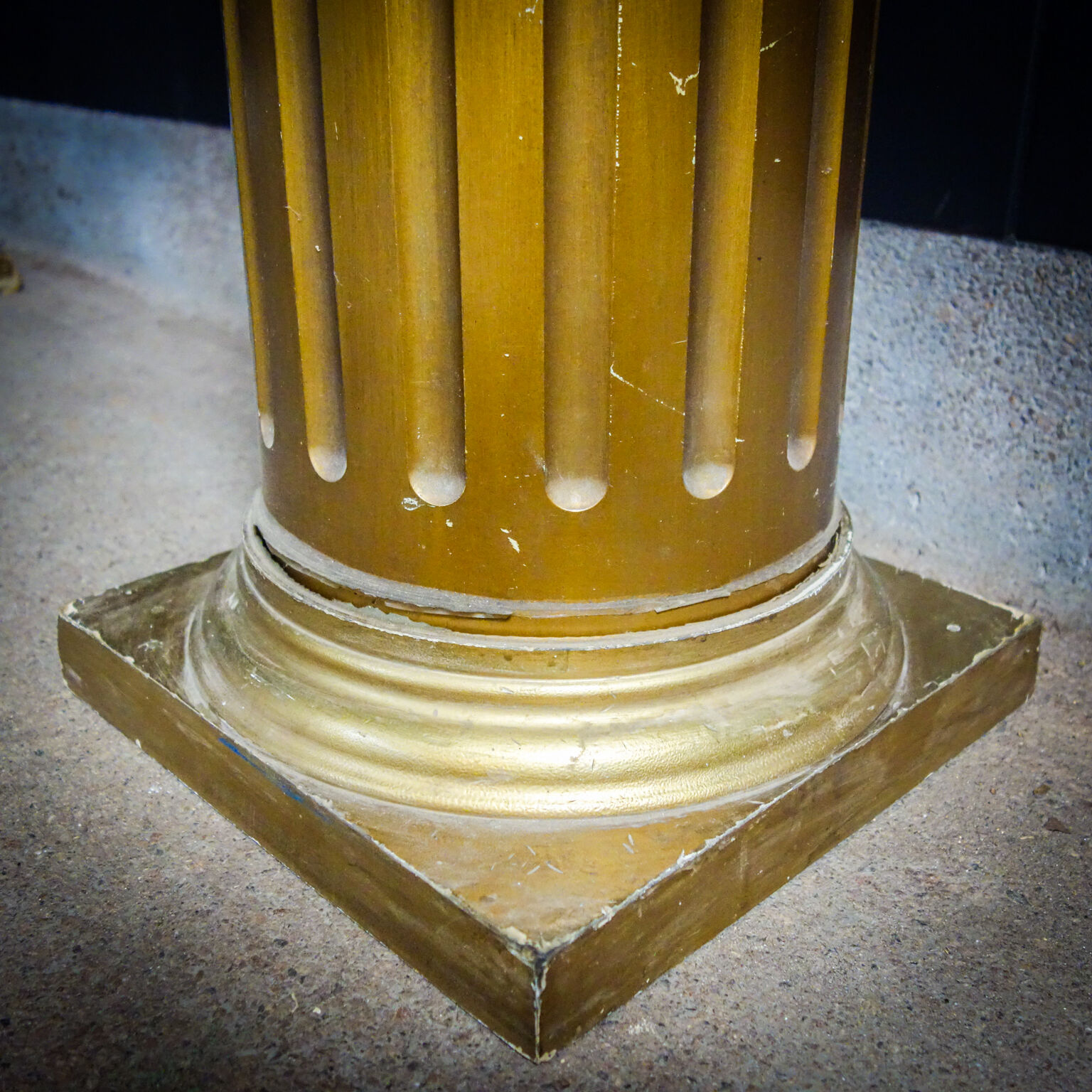 Classic gold colored columns