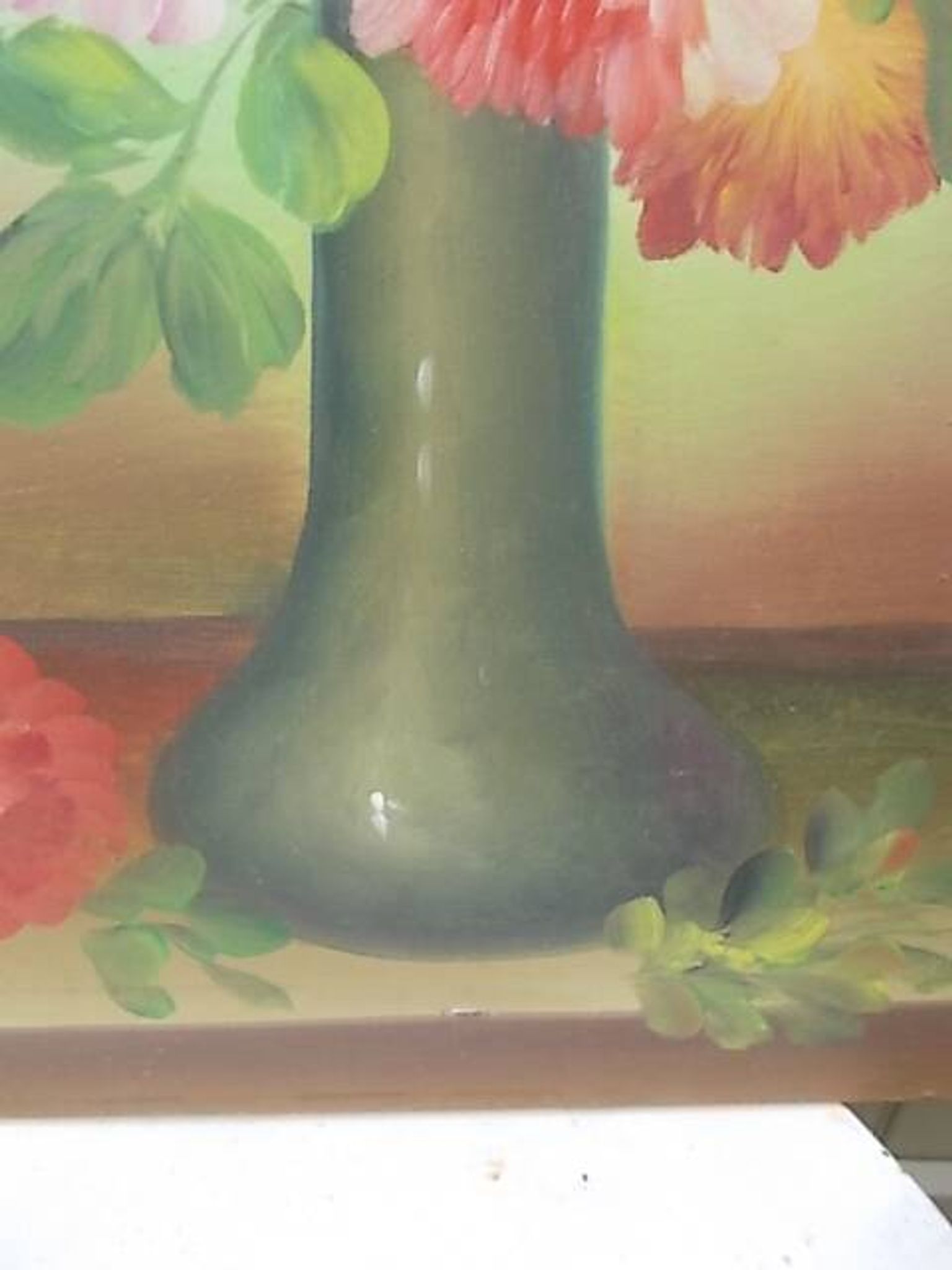 Grand tableau bouquet de fleurs  91,5 x 60,5